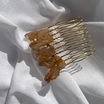 *天然石クリスタルコーム*オレンジ*