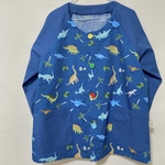 【ご注文品】前あき長袖スモック140サイズ