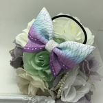 幻想的なラベンダーcolour♡蝶々リボンのヘアゴム 