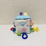 優しいカシャカシャ★布おもちゃ★タグ★ベビー★サイコロボール★