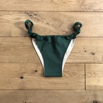 ふんどしパンツ　みどり色　浅履き　綿100％　ひもタイプ　
