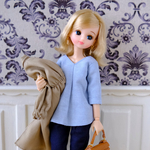 リカちゃん服＊ダンガリー生地の爽やかチュニック＊ブライス＊ジェニー