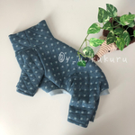 完成品《ワンちゃん》星柄キルトニットのハイネックロンパース（¥2980→¥1500）