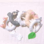 動物のひも通し 知育玩具 フェルト