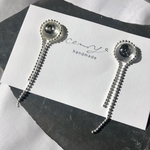 silver chain pierce/ earring