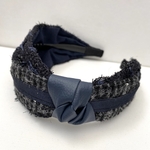 LINTON TWEED♡大人のための結びリボンカチューシャ♡幅広