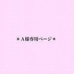 ＊Ａ様専用ページです＊