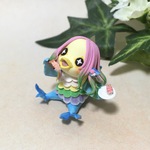 甘エビ寿司を食べるアマビエ様の粘土人形【疫病退散祈願】