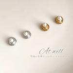 小さなパールピアス/アレルギー対応ピアス（FDAピアス）