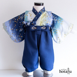 再販【受注製作】桜着物と2WAYパンツ　（80、90）