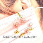 ❣️母の日におすすめ❣️［再販2］［ワイヤーワークでこのお値段！］早咲き桜のマニュキュアフラワーマスクチャーム🌸