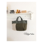 チェコリネン&アーミーカラー帆布トートBAG