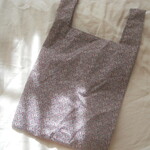 ナイロンポケッタブルエコバッグpepperパープル、ワンマイルバッグ