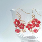 梅の花ピアス（イヤリング可）