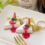 いちごレアチーズケーキキーホルダー
