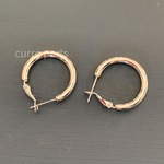 シルバーカラーフープピアス☆No.180