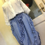 【元気のおすそ分けSALE】海月チックなバルーンスカート★あお