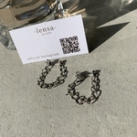 472.小ぶり‼︎‼︎なチェーンフープピアス lensa