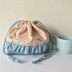 【SALE】フリル付き お弁当袋 ピンク