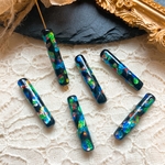 再入荷【2pcs】Vt❤︎ロング虹色とんぼ玉ビーズ