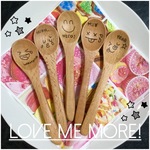 アウトレット♡木製スプーン５本セット