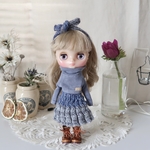  ＊ミディブライス＊毛糸のフレアースカートセット＊４点セット＊2012＊ブライスアウトフィット＊blythe outfit＊