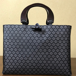 お客様ご希望の大島紬での製作（大島紬と畳ヘリのbag ）