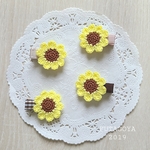 🌻🌻ひまわり(中)🌻🌻⋆⋆赤ちゃんヘアピン 子供ヘアピン ベビーヘアクリップ  キッズヘアクリップ 夏アクセサリー