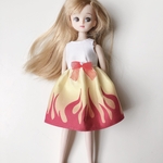 煉獄の炎　模様　リカちゃん　ワンピース　(期間限定)