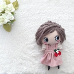 さくらんぼの吊りスカート　イーマリーちゃんサイズ