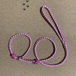 パラコードスリップリード　装着一瞬！ 首輪一体型　トレーニングリード 　ダブルストッパー　+　延長2本分