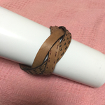 【SALE】レザークラフト 編み込みブレスレット 本革 ユニセックス