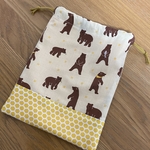 ririat様オーダー品　くまちゃんのハチミツ巾着