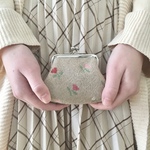 クロスステッチ角形がま口 ｢my garden｣