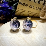 レジンピアス イヤリング 銀河 小さめ