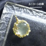 オウロベルデ・クォーツペンダント（ワイヤージュエリー☆ワイヤーアクセサリー☆ワイヤーラッピング天然石ネックレス）