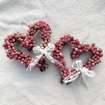 ハートリース❁バレンタインリース❁ペッパーベリーのリース❁ミニリース❁