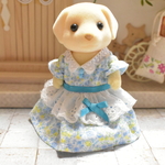 シルバニアファミリー＊シルバニア服＊お母さん＊花柄＊ワンピース＊ハンドメイド＊