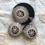 ハンドメイド〇おはなの刺繍ヘアゴムセット