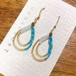 BlueSplash  ダブルオーバルピアス