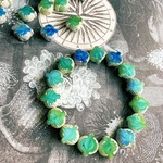 deadstock【2コセット】JIRI＊IVANA #czech beads #チェコビーズ　slice UFO🛸saturn 11㎜　mix assort 