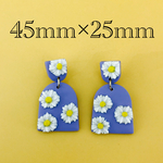 importアクリルピアス　パープル　2個1ペア