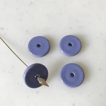 Vintage Purple Blue Disc Beads 《6153》