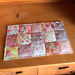 パッチワークミニマット＊リバティ pink小花いっぱい