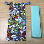 w12×28cm アメリカンコミック スポーツ柄 サッカー ラグビー バスケット 野球 テニス 箸袋はし箱袋はし袋