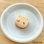 1点のみ🧀にゃんこエメンタールチーズケーキ【ほっぺいちご】/ストラップ/小キーホルダー/ネックレス/ミニチュアとしても