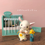 ＊ヤギさんのキッチン＊ミニチュアドールハウス＊羊毛フェルト＊