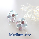 drops earrings (cloudy)【medium size】