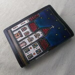 文庫サイズブックカバー　拭き染め＆刻印  牛革
