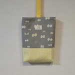 〈再販7〉ちょうちょ柄☆黄色☆上履き入れ